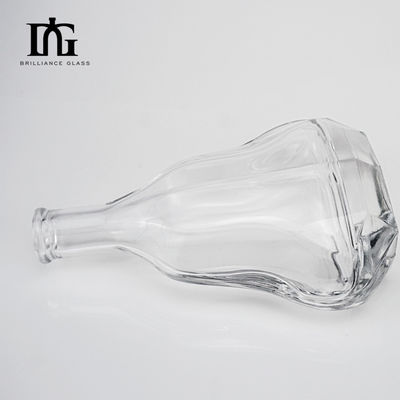 Glaskörpermaterial 500 ml Flasche mit Kork, klar, leer und speziell geformt