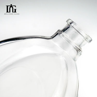 700 ml extra Flint Glasflasche mit Holzverschluss für Gin Vodka Rum Spirituosen