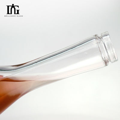 500 ml/700 ml/750 ml Ende anpassbar Schlanker Langhals Champagner Wodka Glas Weinflasche