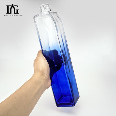 Körpermaterial Glasflasche für Likör 700Ml Leere Rechteck Wasser Whisky Wodka