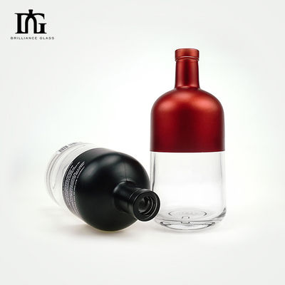 Brandy-Glasflasche 500 ml Quadratförmiger Spirituosen-Dekanter für Whisky Gin Wodka Wohnkultur