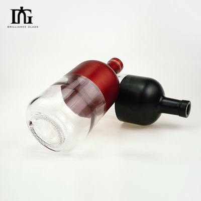 Brandy-Glasflasche 500 ml Quadratförmiger Spirituosen-Dekanter für Whisky Gin Wodka Wohnkultur
