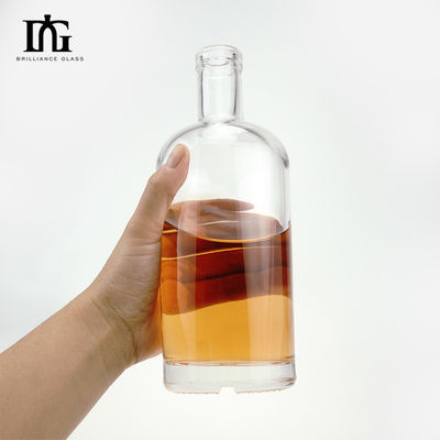 Glas 500 ml/700 ml Runde Form leere Flaschen mit Korkkappen