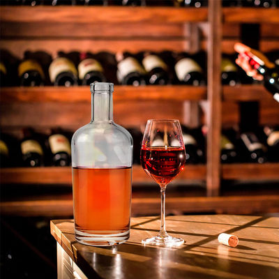 Glas 500 ml/700 ml Runde Form leere Flaschen mit Korkkappen