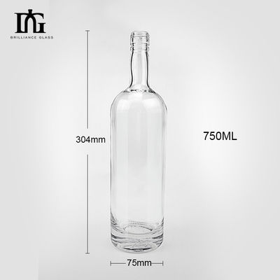 Siebdruck Warmstempelmalerei Gravur Elektroplattierung Glasflasche 750 ml