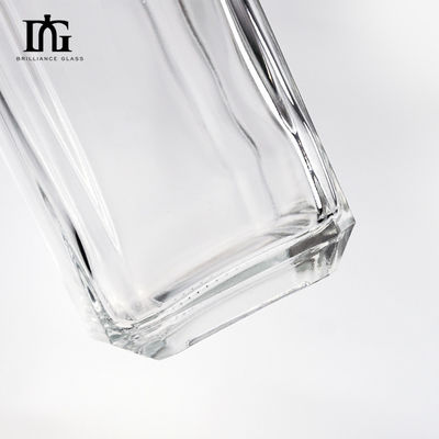 Körper Material Glas Durchsichtig 700 ml Quadratglas Alkoholflasche Wodka Whiskey Gin Flasche mit Kork