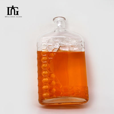 Kappenart Korken und Schraube für klare Glasflaschen mit Gin Rum Vodka 500ml 700ml 750ml