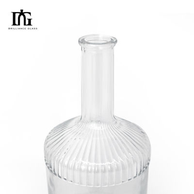 500 ml/700 ml hochwertige transparente Schraubkappe Brandy-Saft Getränke Glasflasche
