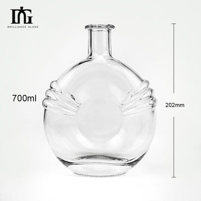 Alkohol und Getränke 700 ml kreative, transparente, versiegelte Mini-Weinflasche mit Kork