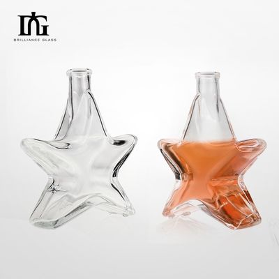 Glasflaschen in Form von Sternen für Mineralwasser 250 ml/500 ml/700 ml/750 ml Kapazität