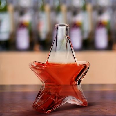 Glasflaschen in Form von Sternen für Mineralwasser 250 ml/500 ml/700 ml/750 ml Kapazität