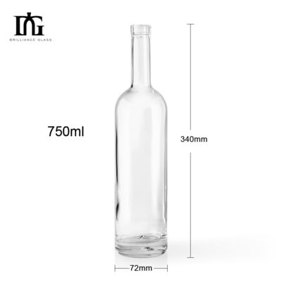 Gravierende Glasflasche Klassiker 700 ml 250 ml 500 ml Holzkorkerum Brandy Wodka