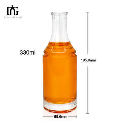 500 ml 700 ml Glas Brandy Saft Wein Likör Spirituosen Flasche Custom Einzigartige Form Leeres Glas