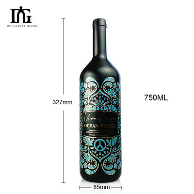 Akzeptabel OEM/ODM Lackiertes, geprägtes und wasserdichtes Aufkleber für Rotwein- und Spirituosenflaschen