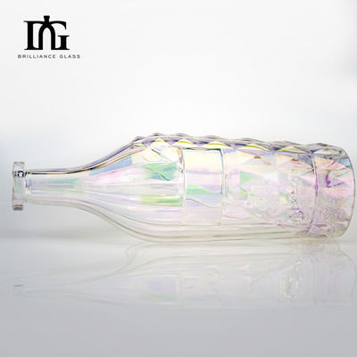 Runde Flasche aus Glas mit Kork, akzeptables Kundenlogo
