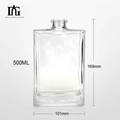 Freigegeben Glas-Basis-Material Custom Liquor für Wodka Gin 100 ml 200 ml 500 ml 700 ml