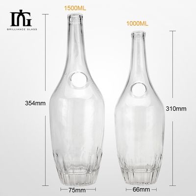 Glasflasche mit Schädelkopf für Alkohol und Getränke 100 ml 180 ml 400 ml 700 ml