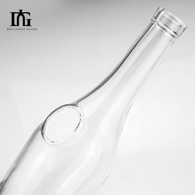 Siebdruck und Elektroplattierung 500 ml Glasflasche für Alkoholgetränke