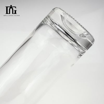 Siebdruck und Elektroplattierung 500 ml Glasflasche für Alkoholgetränke