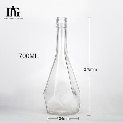 700 ml Glasgravierungen Einzigartige Form Maßgeschneiderte Form Likör Gin Wodka Spirituosen Flasche