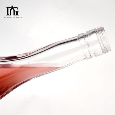 700 ml Glasgravierungen Einzigartige Form Maßgeschneiderte Form Likör Gin Wodka Spirituosen Flasche