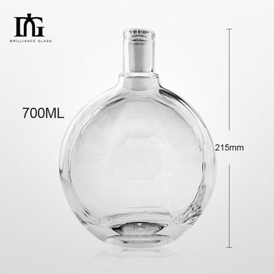 Kleine Flaschen aus klarem Glas für Alkohol in 750 ml