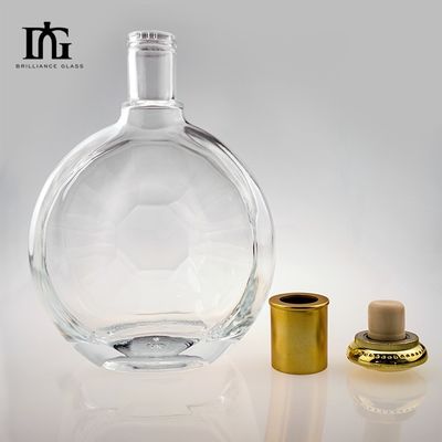 Kleine Flaschen aus klarem Glas für Alkohol in 750 ml