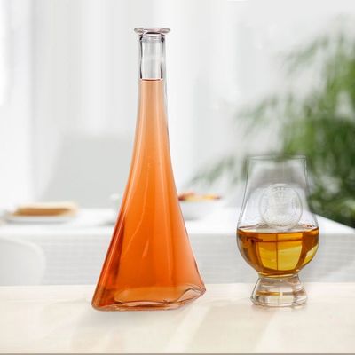 Druck Handhabung Sprühen 700 ml 500 ml Quadrat Glasflasche für Whisky Wodka Likör