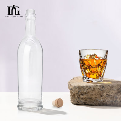 Matte schwarze Glasflaschen für Spirituosen 500 ml Kapazität und akzeptables individuelles Logo