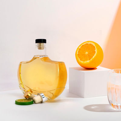 500 ml dicke Glasflasche für Whisky Rum Gin und andere Spirituosen