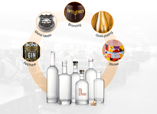 Luxusglashalsband bleifreier Kristall Whisky-Gläser Dekanzer mit Korkdichtung