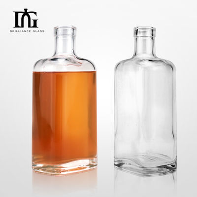 Individuelles Logo 700ml Quadratglasflasche Ideal für Whisky Brandy Gin Wodka und mehr