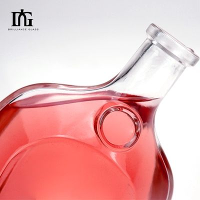 500 ml Wodka Spirit Gin Rum Glas Flasche Alkohol mit Kork-Basis Material Glas Logo akzeptabel