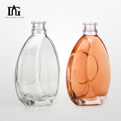 700 ml Extra Flint Glasflasche mit Holzverschluss für Gin Vodka Rum Spirituosen