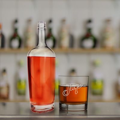 250 ml/500 ml/700 ml/750 ml Glas Vodka Whisky Gin Flaschen mit Schraubkappe