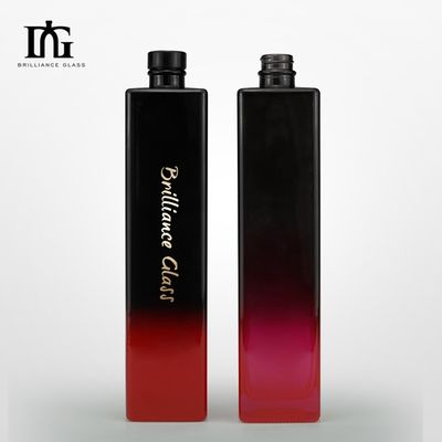 Alkohol und Getränke OEM/ODM akzeptabel Gemalte 700 ml Glasflasche für Whisky Brandy Rum