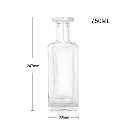 Personalisieren Sie Ihre Identität mit unserer 500 ml 700 ml Glas Brandy Saft Wein Spirituosen Flasche
