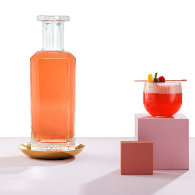 Personalisieren Sie Ihre Identität mit unserer 500 ml 700 ml Glas Brandy Saft Wein Spirituosen Flasche