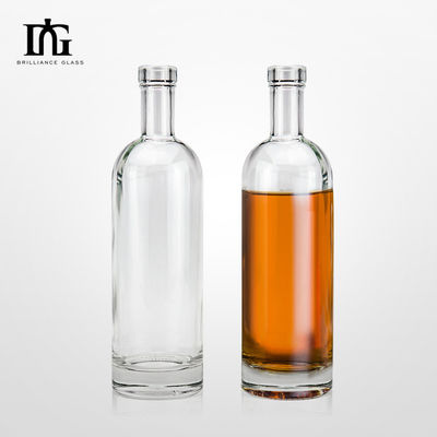 OEM/ODM akzeptabel 500 ml 700 ml klare Glasflaschen für Spirituosen Wodka Versiegelung Typ KORK