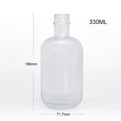 Kapazität 250 ml/350 ml/500 ml/550 ml/650 ml/700 ml/750 ml Glas Gin Flasche für Getränke