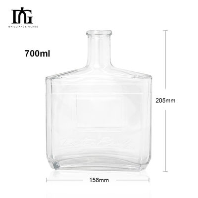 Glas Flasche 700 ml 750 ml Nordischer Gin Whisky 500 ml Wodka Spirituosen Flasche für Wein