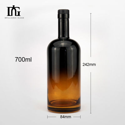 700 ml Flasche aus Olivengrünem Glas mit Holzkorkdeckel und individueller Gravierung