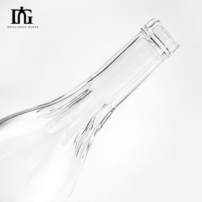 700 ml Rundform Spirituosen Wodka Gin Tequila Whiskey Glasflasche mit Korken und dickem Boden