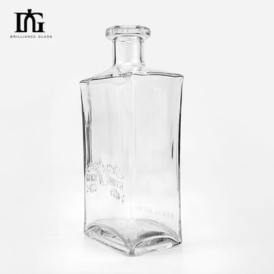 OEM/ODM Akzeptable Fancy 500ml Quadrat Glas Flasche für Eiswein