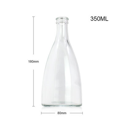 Glasflaschen für Wodka Whisky Rum Gin Brandy Niedrige MOQ 375ml 500ml 700ml 750ml