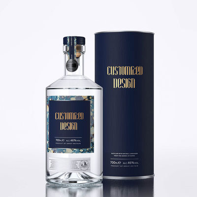 Durchsichtige Glasflasche für Spirituosen Versiegelungstyp CORK OEM/ODM akzeptabel 700ml
