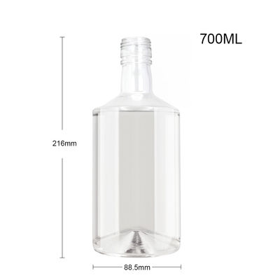 Durchsichtige Glasflasche für Spirituosen Versiegelungstyp CORK OEM/ODM akzeptabel 700ml