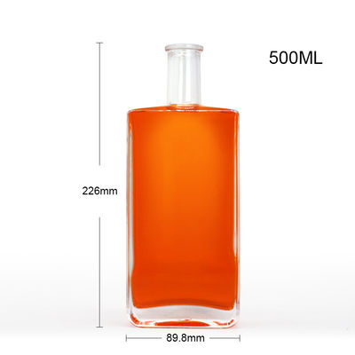 Kohlensäurehaltige Getränke Glasflasche mit Korkverschluss 750 ml 500 ml Whisky Rum Gin Tequila Brandy Spirituosen
