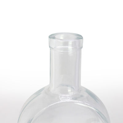 Whisky Liquor Gin Rum Wodka Glasflasche mit Glaskork 450ml 700ml 750ml Kragenmaterial