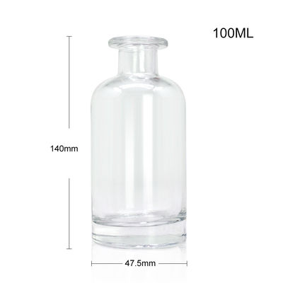 Klassische Form Flint Brandy Spirituosen Leere weiße Liköre Glasflasche 500 ml 700 ml Super